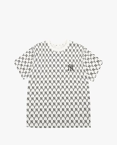  MLB - Áo thun cổ tròn ngắn tay Monogram Overfit 