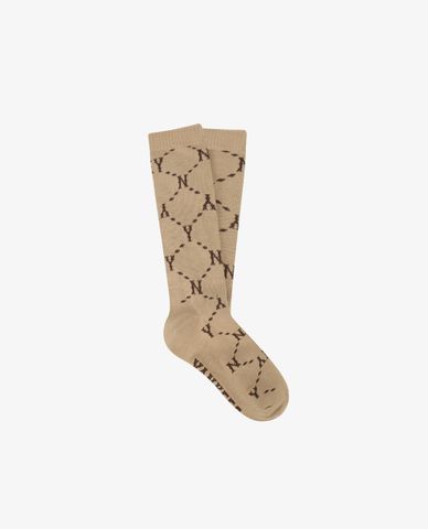  MLB - Vớ unisex cổ cao Monogram 