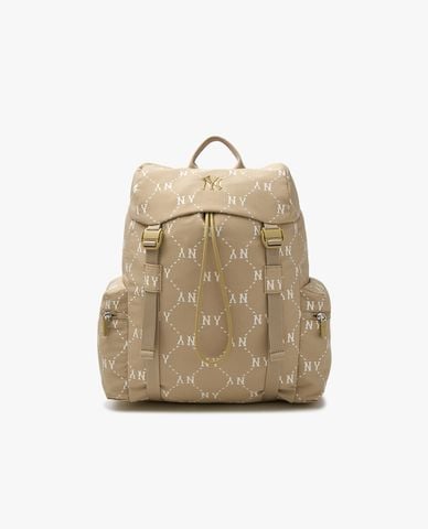  MLB - Balo unisex nắp gập Diamond Monogram Sportive 