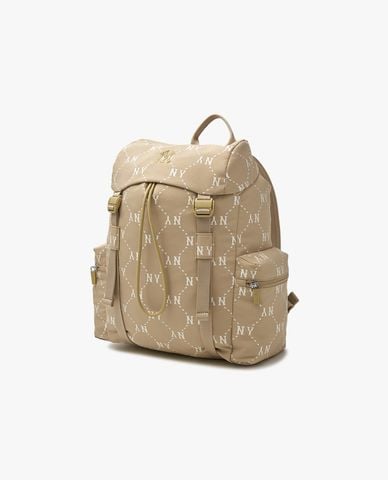  MLB - Balo unisex nắp gập Diamond Monogram Sportive 