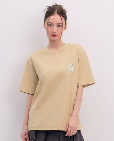  MLB - Áo thun unisex cổ tròn tay ngắn Mono Overfit 