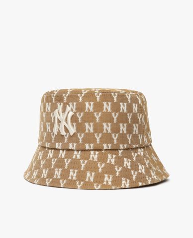  MLB - Nón bucket thời trang Monogram Jacquard 
