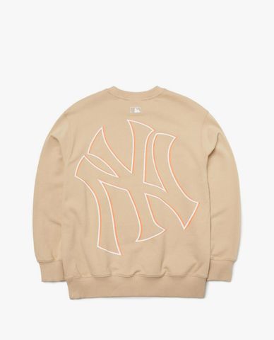  MLB - Áo sweatshirt tay dài cổ tròn Mega Logo Overfit 