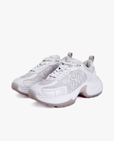  MLB - Giày sneakers unisex cổ thấp XLG Chunky Denim Monogram 