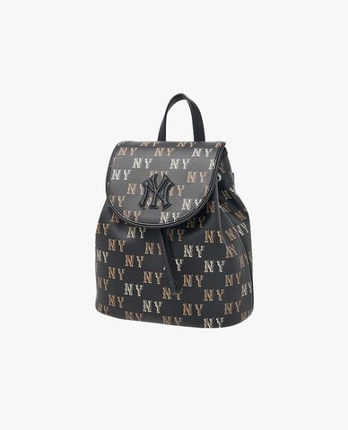  MLB - Balo unisex nắp gập Monogram New York Yankees 