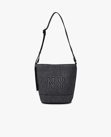  MLB - Túi đeo vai nữ Denim Coopers Mega 