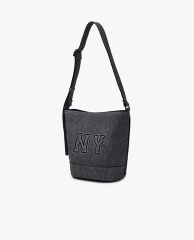  MLB - Túi đeo vai nữ Denim Coopers Mega 