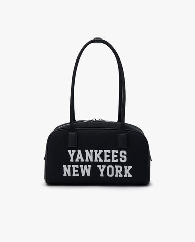  MLB - Túi đeo vai nữ phom chữ nhật Varsity Jacquard Square 