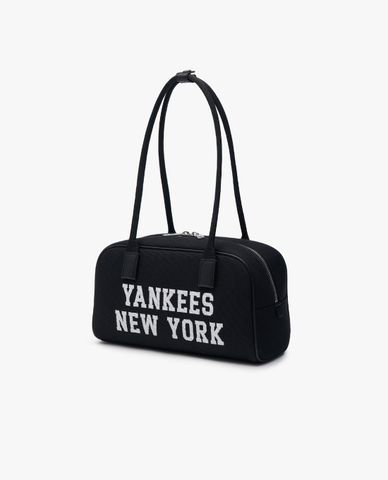  MLB - Túi đeo vai nữ phom chữ nhật Varsity Jacquard Square 