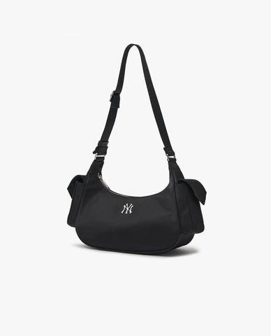  MLB - Túi đeo vai nữ phom chữ nhật Nylon Cargo 