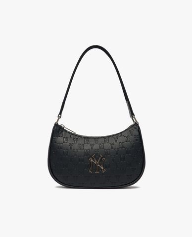  MLB - Túi đeo vai nữ chữ nhật Monogram Embo Hobo 