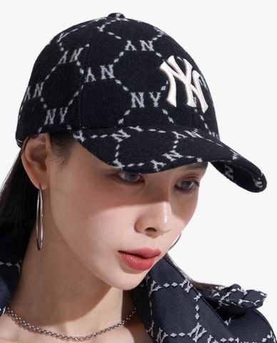  MLB - Nón bóng chày unisex Dia Monogram Wool 