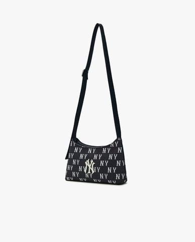  MLB - Túi đeo chéo nữ phom chữ nhật Classic Mono Jacquard 