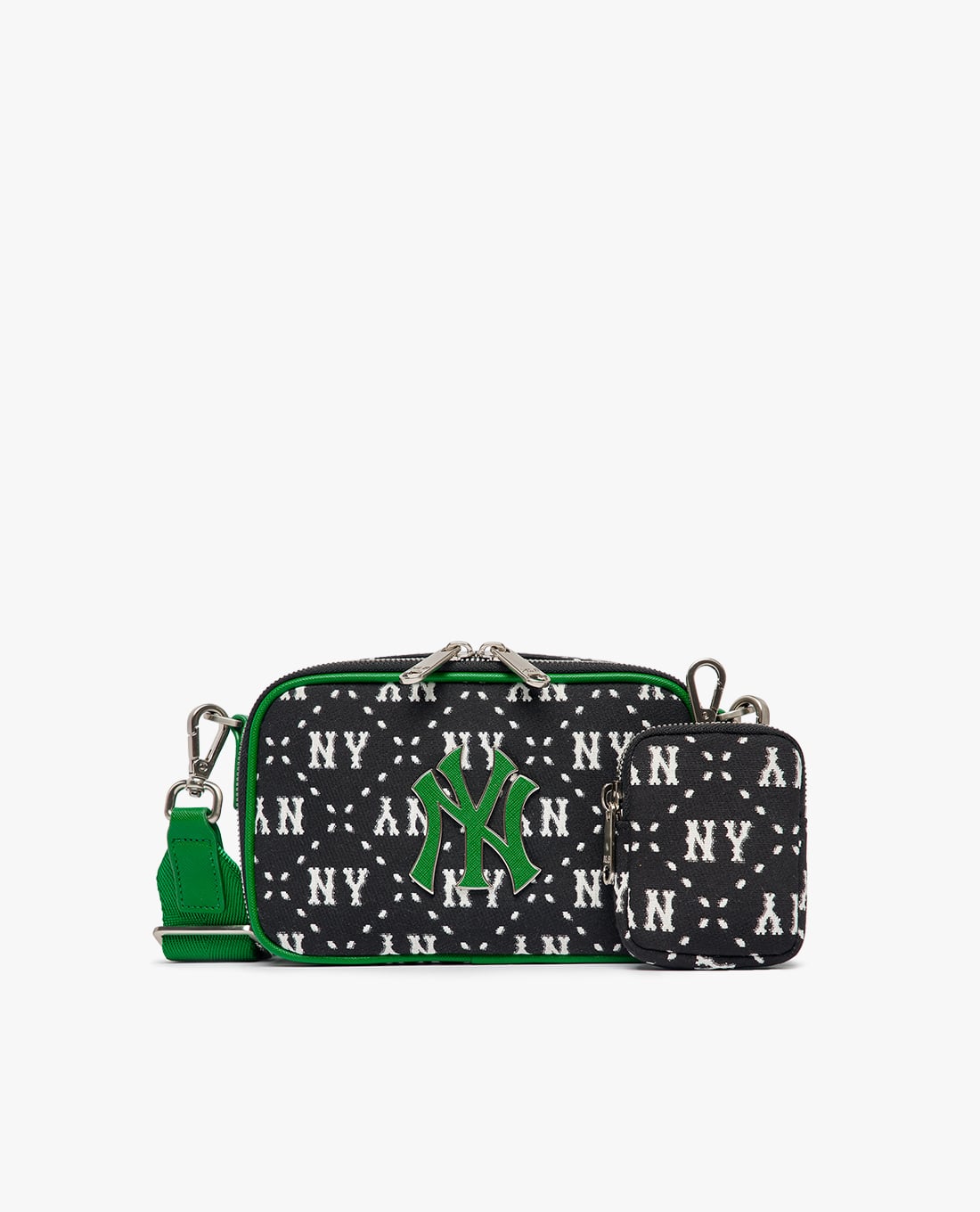 MLB - Túi đeo chéo unisex phom chữ nhật Monogram Jacquard