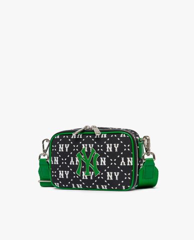  MLB - Túi đeo chéo unisex phom chữ nhật Monogram Jacquard 