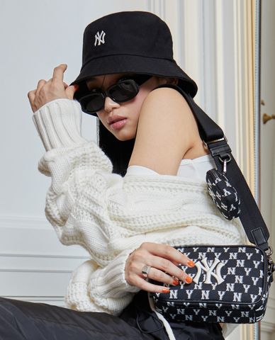  MLB - Túi đeo chéo phom chữ nhật thời trang Monogram 