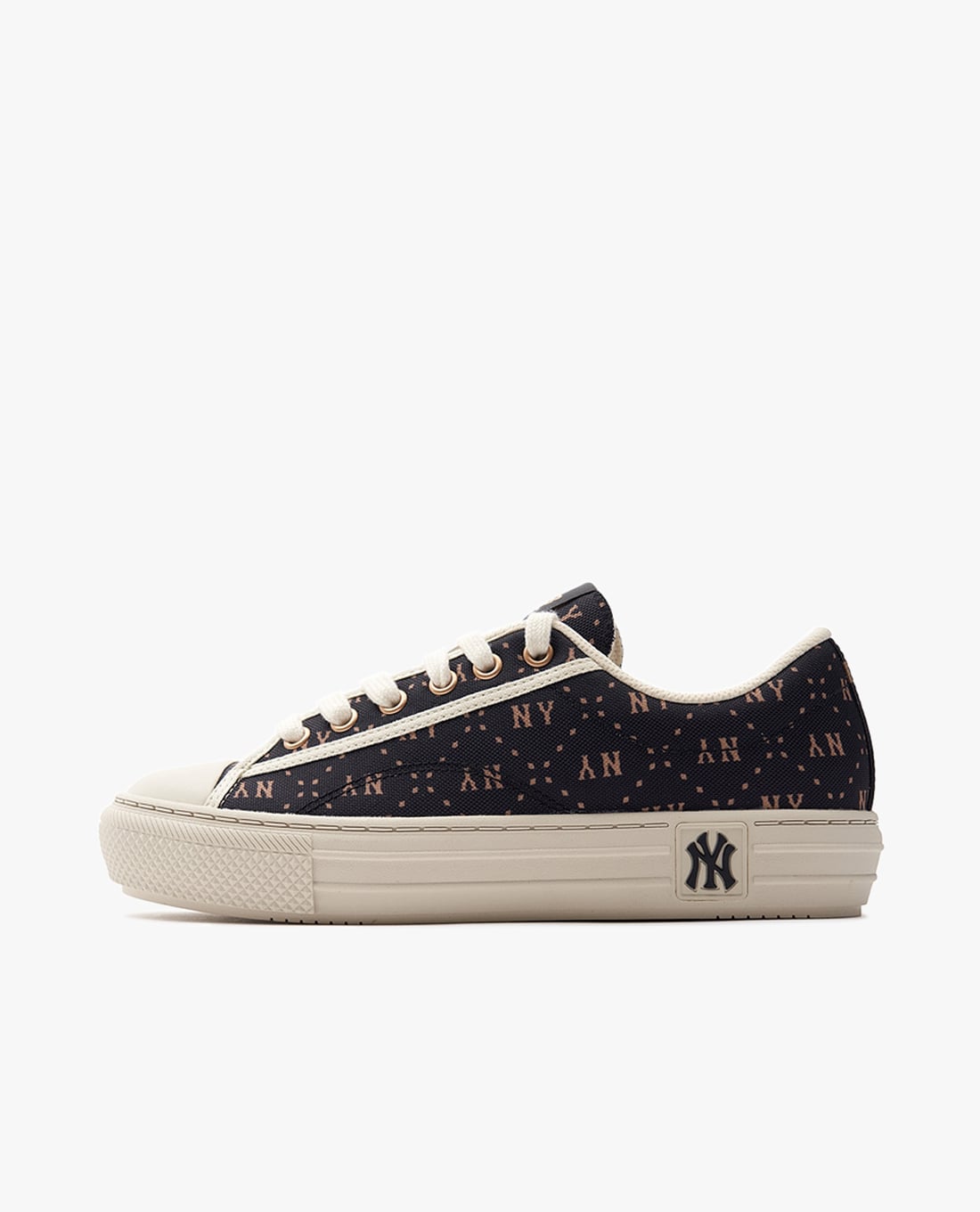 MLB - Giày sneakers unisex cổ thấp Playball Lux Jacquard Diamond Monogram
