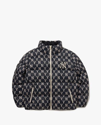  MLB - Áo khoác phao tay dài Monogram Short Padding 