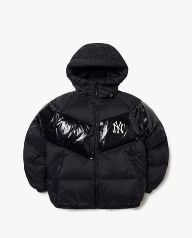  MLB - Áo khoác phao tay dài phối mũ Seamball Color Block Down 