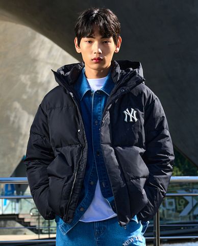  MLB - Áo khoác phao unisex tay dài Varisity 