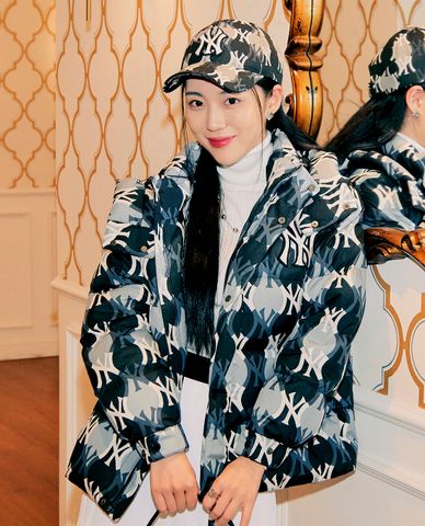  MLB - Áo khoác phao phối mũ Argyle Monogram 