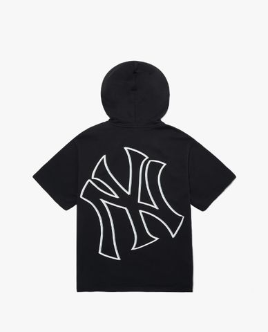  MLB - Áo hoodie phom suông ngắn tay Mega Logo 