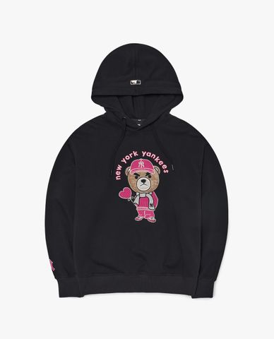  MLB - Áo hoodie unisex tay dài phối mũ Mega Bear Mega Overfit 