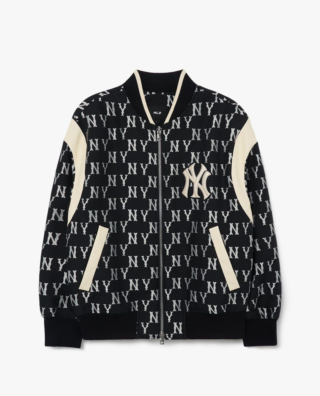 Áo khoác MLB Monogram Boa Collar Denim Trucker Jacket New York Yankees  3ADK0401650BLS