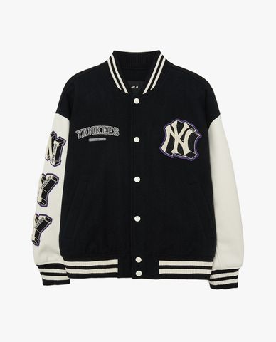  MLB - Áo khoác bóng chày unisex Wool Wappen Play Wool 