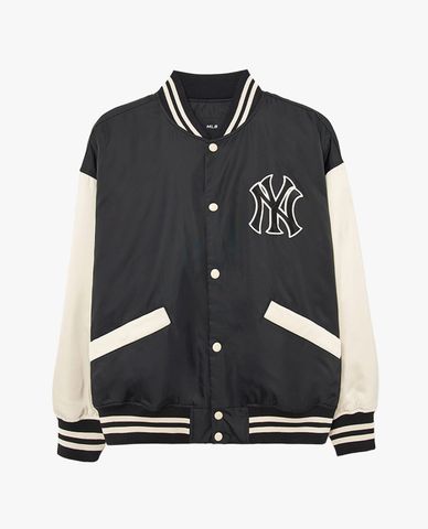  MLB - Áo khoác bóng chày unisex tay dài Nylon 