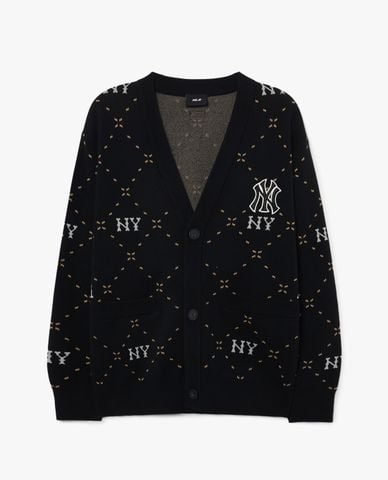  MLB - Áo khoác cardigan unisex tay dài Diamond Monogram 