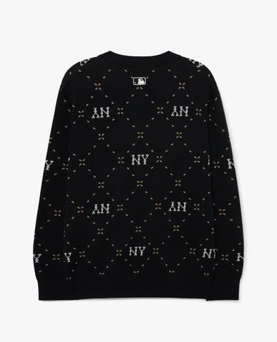  MLB - Áo khoác cardigan unisex tay dài Diamond Monogram 