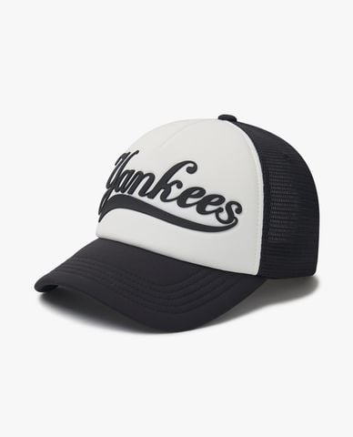  MLB - Nón bóng chày unisex phối lưới Varsity Basic Curious Lettering 