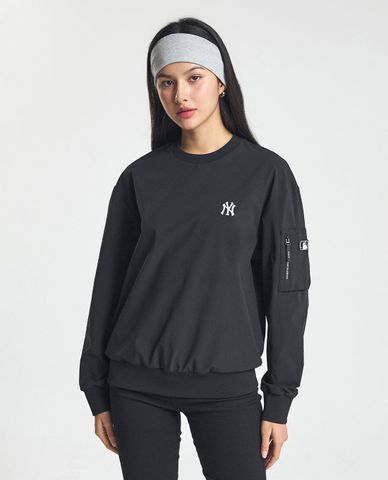  MLB - Áo sweatshirt unisex cổ tròn tay dài Basic Gorpcore 