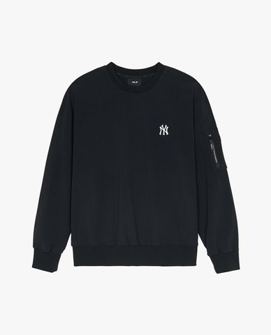  MLB - Áo sweatshirt unisex cổ tròn tay dài Basic Gorpcore 