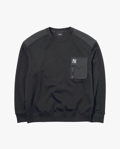  MLB - Áo sweatshirt unisex cổ tròn tay dài Gorpcore 