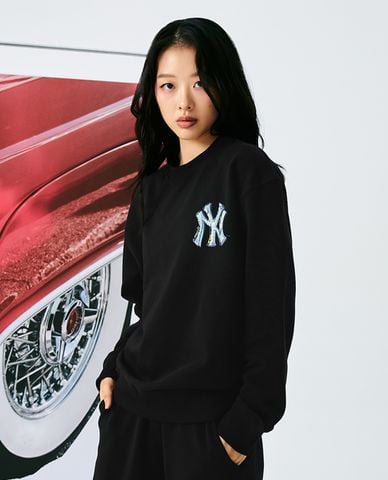  MLB - Áo sweatshirt unisex cổ tròn tay dài Basic 
