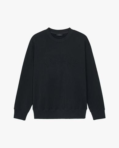  MLB - Áo sweatshirt unisex cổ tròn tay dài Basic Embo Letter Graphic 