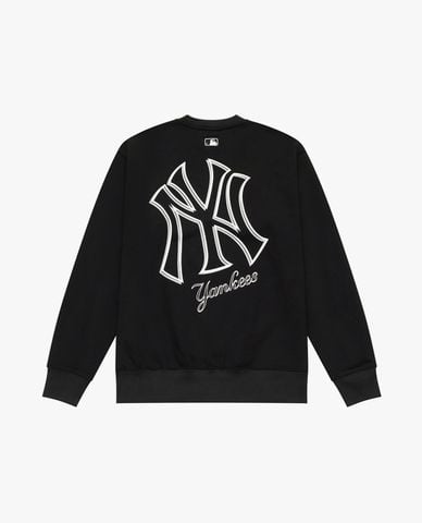  MLB - Áo sweatshirt unisex cổ tròn tay dài phối logo 