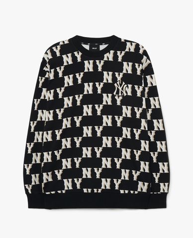  MLB - Áo sweatshirt unisex tay dài Classic Monogram Allover 