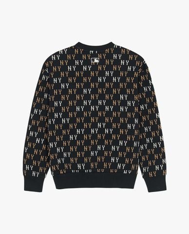  MLB - Áo sweatshirt unisex cổ tròn tay dài Classic Monogram Jaquard 