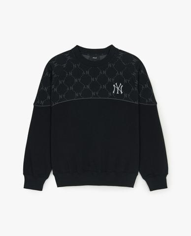  MLB - Áo sweatshirt unisex Dia Monogram Jaquard 