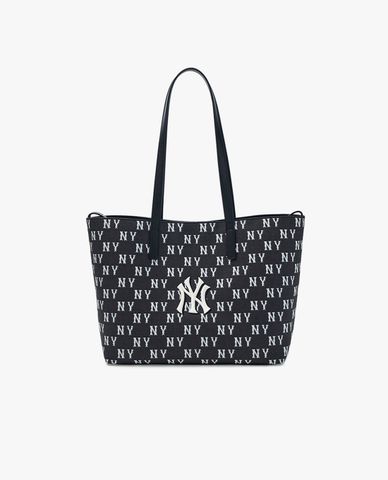  MLB - Túi tote nữ phom chữ nhật Classic Monogram Jacquard 