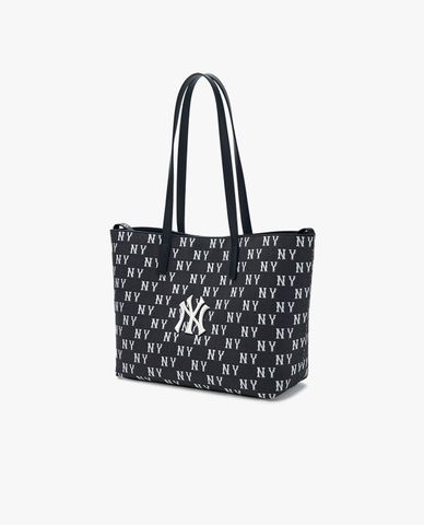  MLB - Túi tote nữ phom chữ nhật Classic Monogram Jacquard 