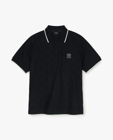  MLB - Áo polo unisex tay ngắn Dia Monogram Jacquard Color 