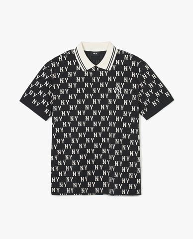  MLB - Áo polo unisex tay ngắn Classic Monogram Plate Pattern Kara 