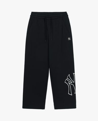  MLB - Quần dài unisex ống rộng lưng thun Basic Megalogo 