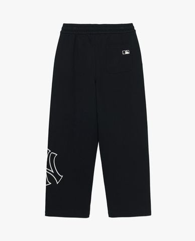  MLB - Quần dài unisex ống rộng lưng thun Basic Megalogo 