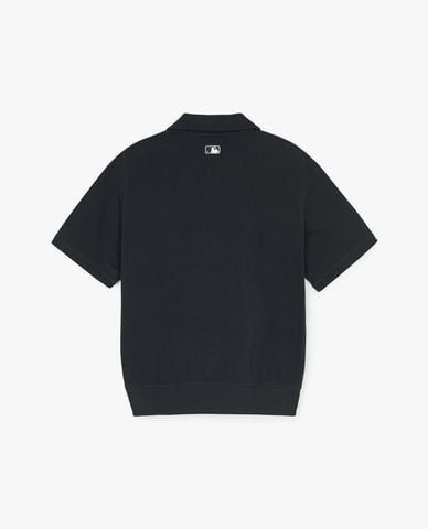  MLB - Áo sweatshirt unisex cổ bẻ tay ngắn Basic Small Logo 