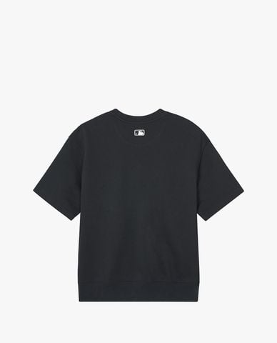  MLB - Áo thun unisex cổ tròn tay ngắn phối logo nhỏ New York Yankees 